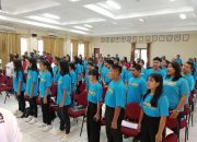 Pelepasan Peserta Dan Official Kabupaten Parigi Moutong Pada Kegiatan Toraja Highland International Choir Festival