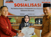 Morowali Perkuat Budaya Hukum Lewat Sosialisasi Posbankum