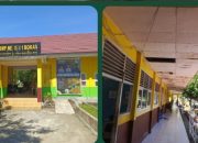 Plafon Ruang Kelas 9 SMP 1 Bokat Berlubang Besar, Siswa Dan Guru Khawatir Resiko Keamanan    