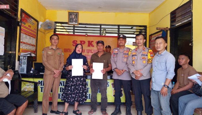 Kasus Pengrusakan Rumah dan Penganiayaan di Desa Lokodidi Diselesaikan Secara Damai Melalui Proses Musyawarah  