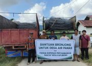 Forum Koperasi Tambang Rakyat Kayuboko Salurkan 500 Kawat Bronjong untuk Airpanas