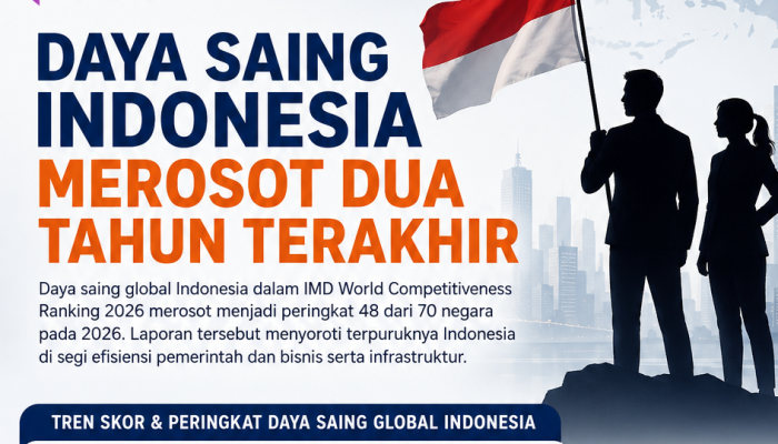 Dua Tahun Terakhir, Daya Saing Indonesia Merosot