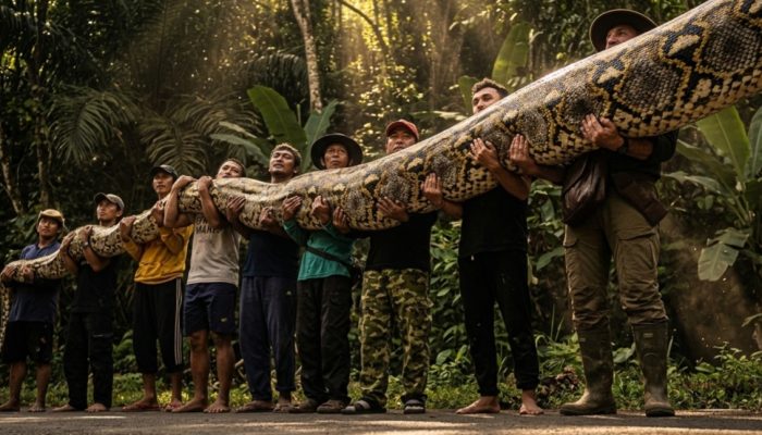 Pecahkan Rekor, Sanca 7,22 Meter Ditemukan di Maros