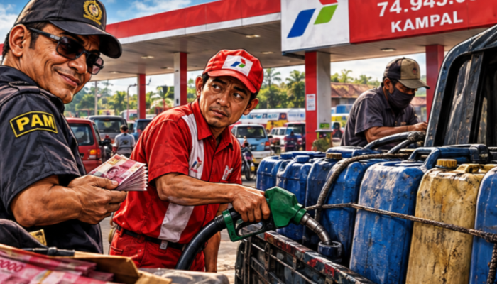 Uang Kasihan Dari “Bocor” Solar SPBU Kampal