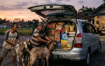 Maling Gaya Elit, Muat Kambing Pakai Innova